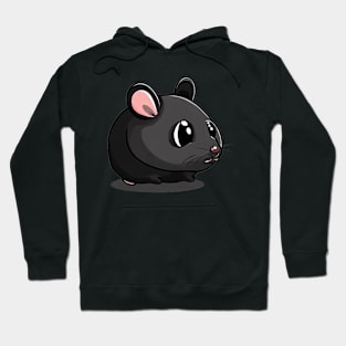 Funny black hamster Hoodie